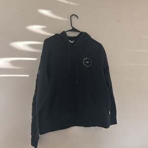 Vans Off The Wall Original Black Hoodie with Sleeve Graphics